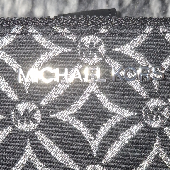 Michael Kors Black and Silver Wristlet - Picture 2 of 5